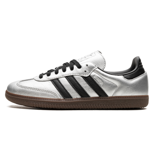 Adidas Samba OG WMNS 'Silver Metallic Black Gum'