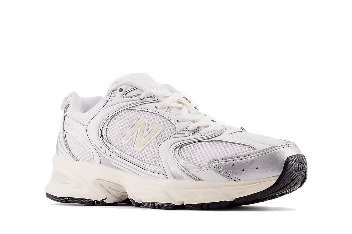 Tênis New Balance 530 'Silver Metallic Linen' Bege