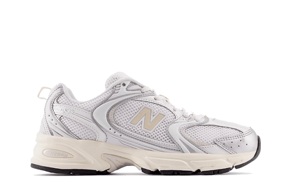 Tênis New Balance 530 'Silver Metallic Linen' Bege